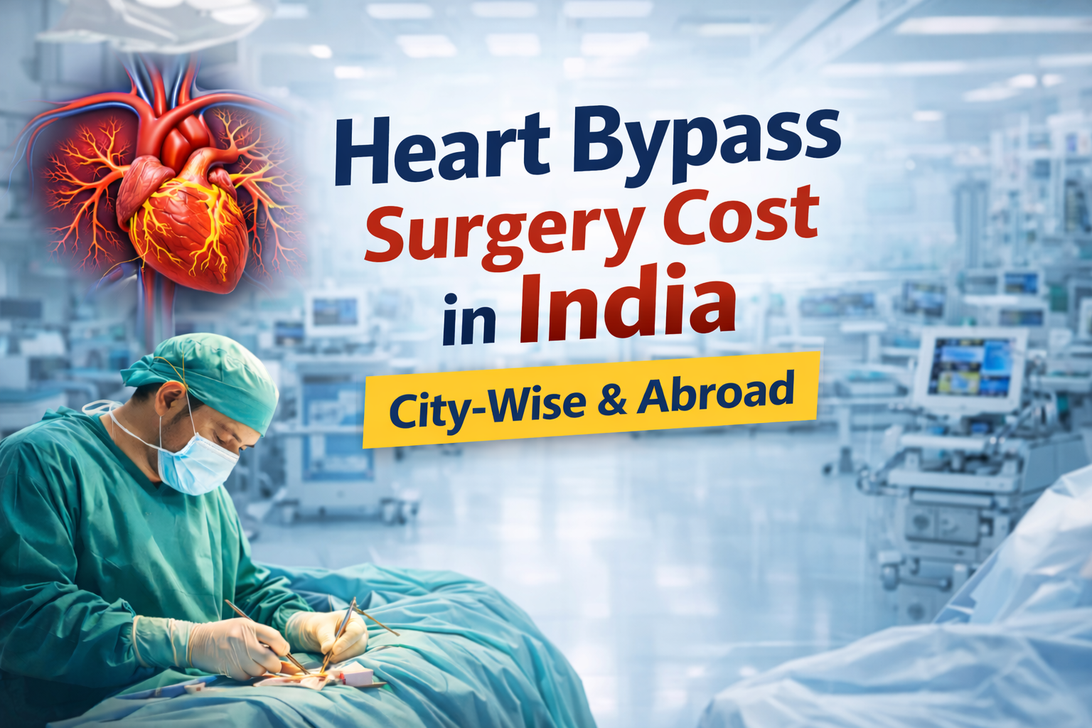 Heart Bypass Surgery Cost in India – City-Wise & Abroad